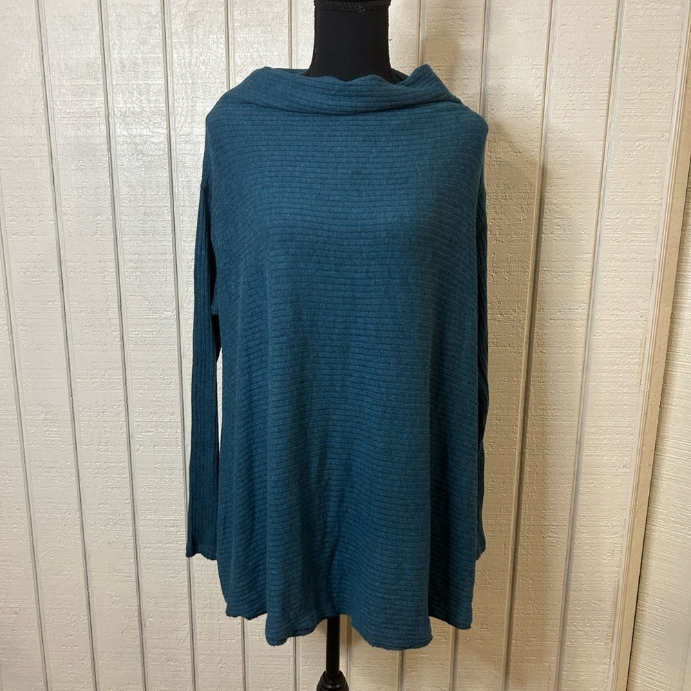 Free People We The Free Lover Rib Thermal Top Sweater, size large. - Picture 2 of 8